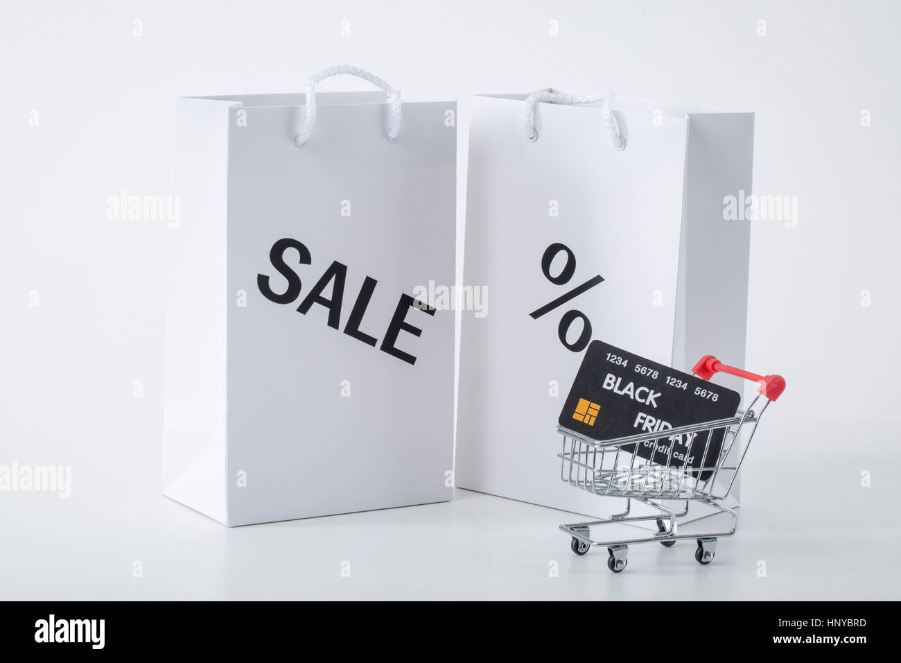 Shopping bags with sale signs Stock Photo Alamy