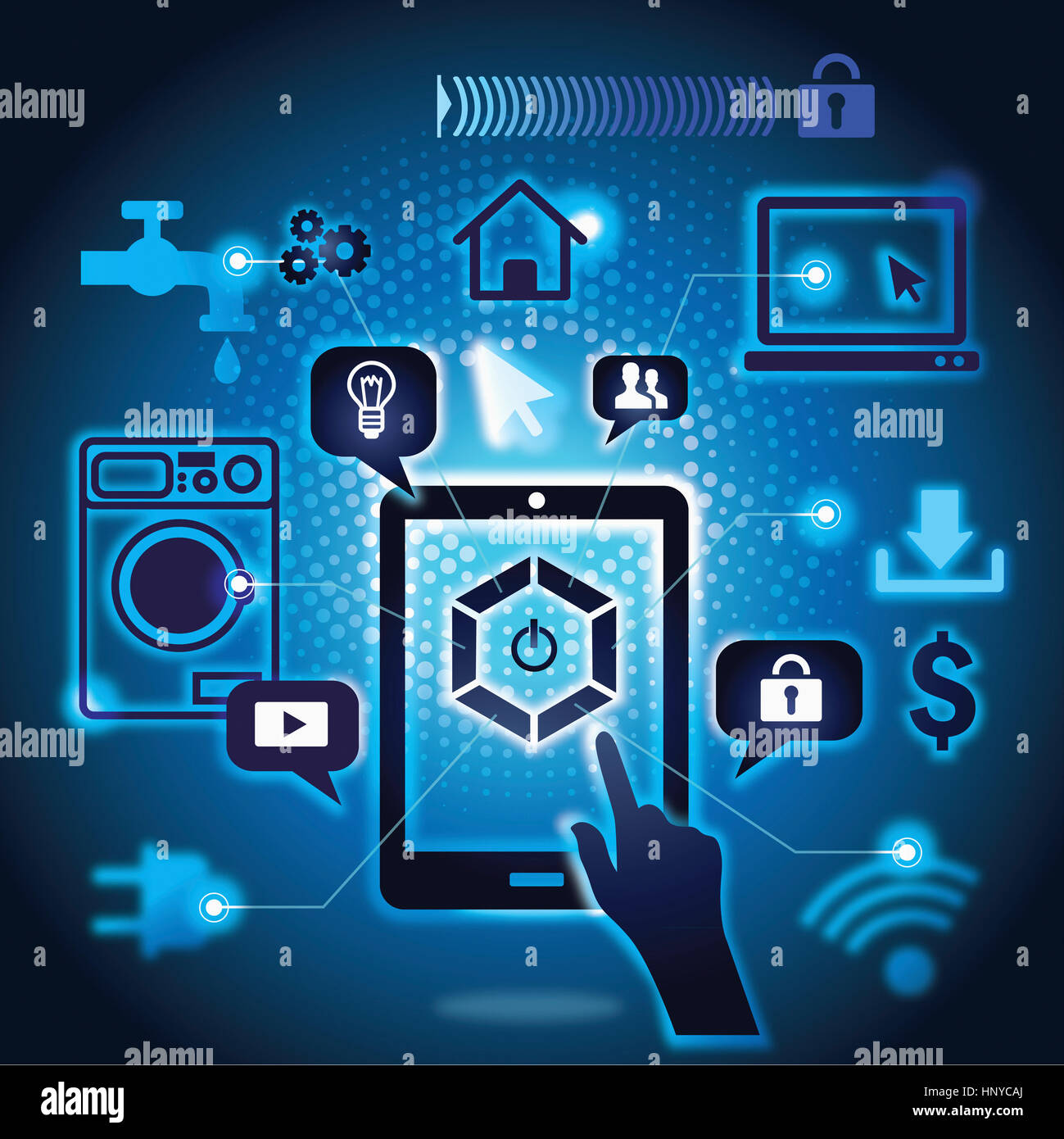 Future high technology in IT Stock Photo - Alamy