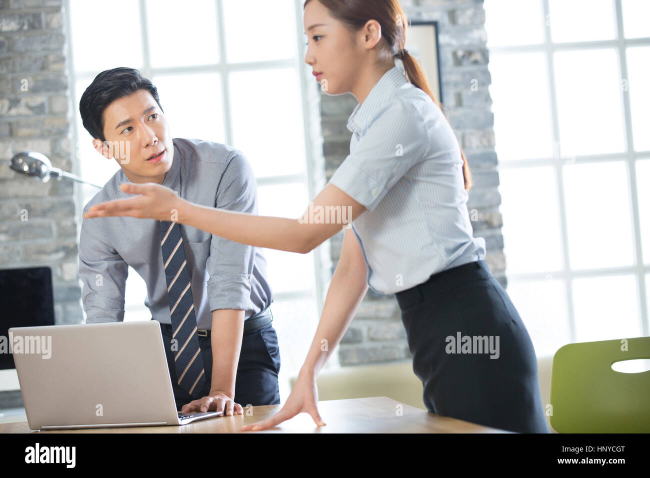 Business people at work Stock Photo