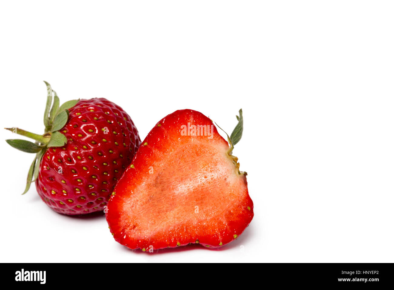 Fresh strawberry fruit isolated on white background Stock Photo - Alamy