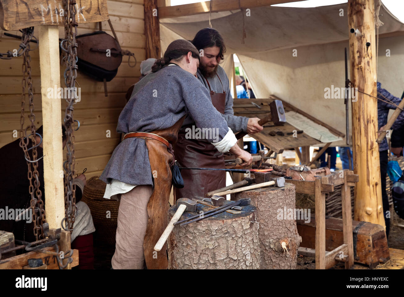 Moscow, Russia June, 2016 The annual festival in Kolomenskoye