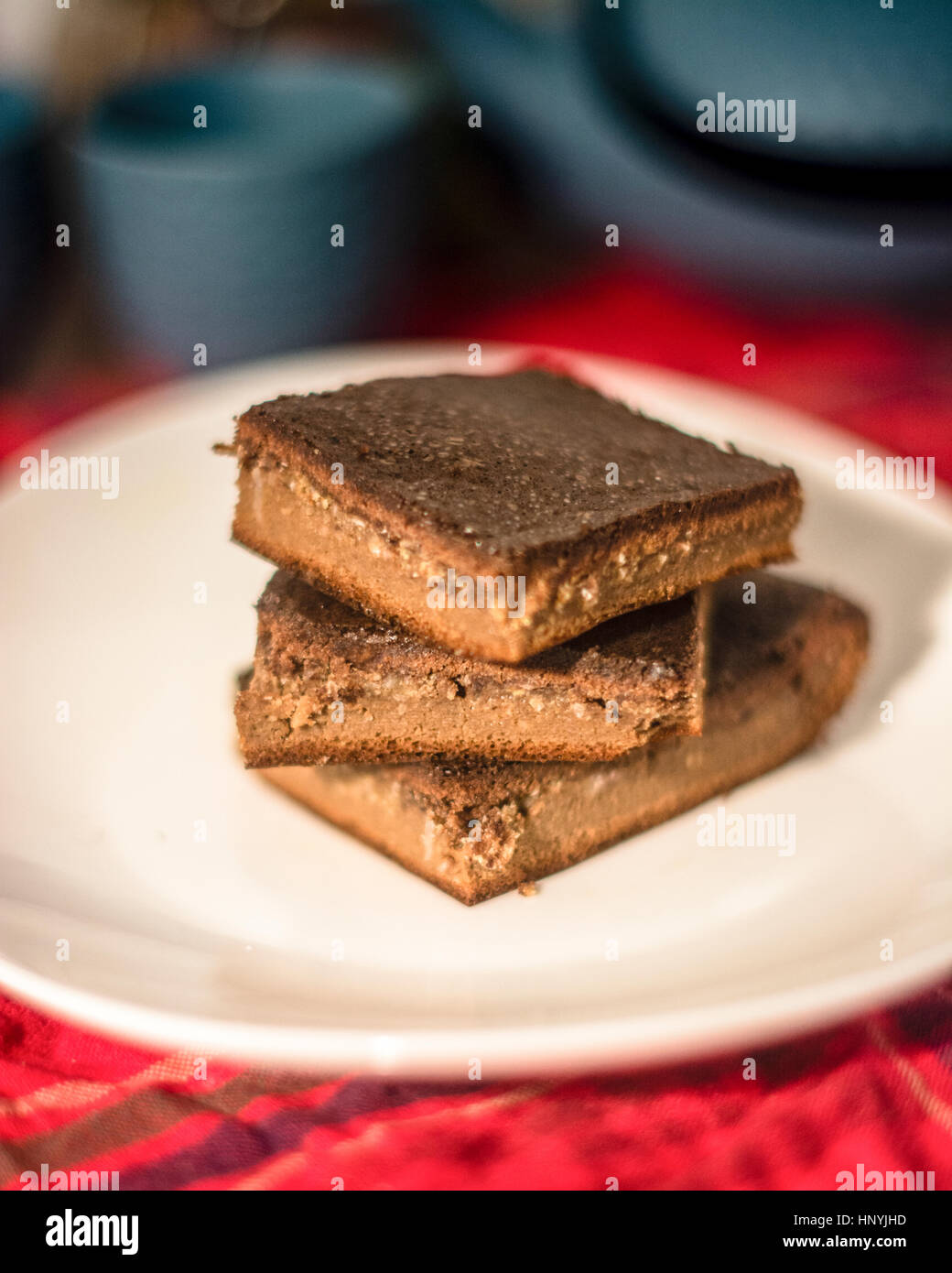 Ketogenic Flourless Gluten Free Brownie Stock Photo Alamy