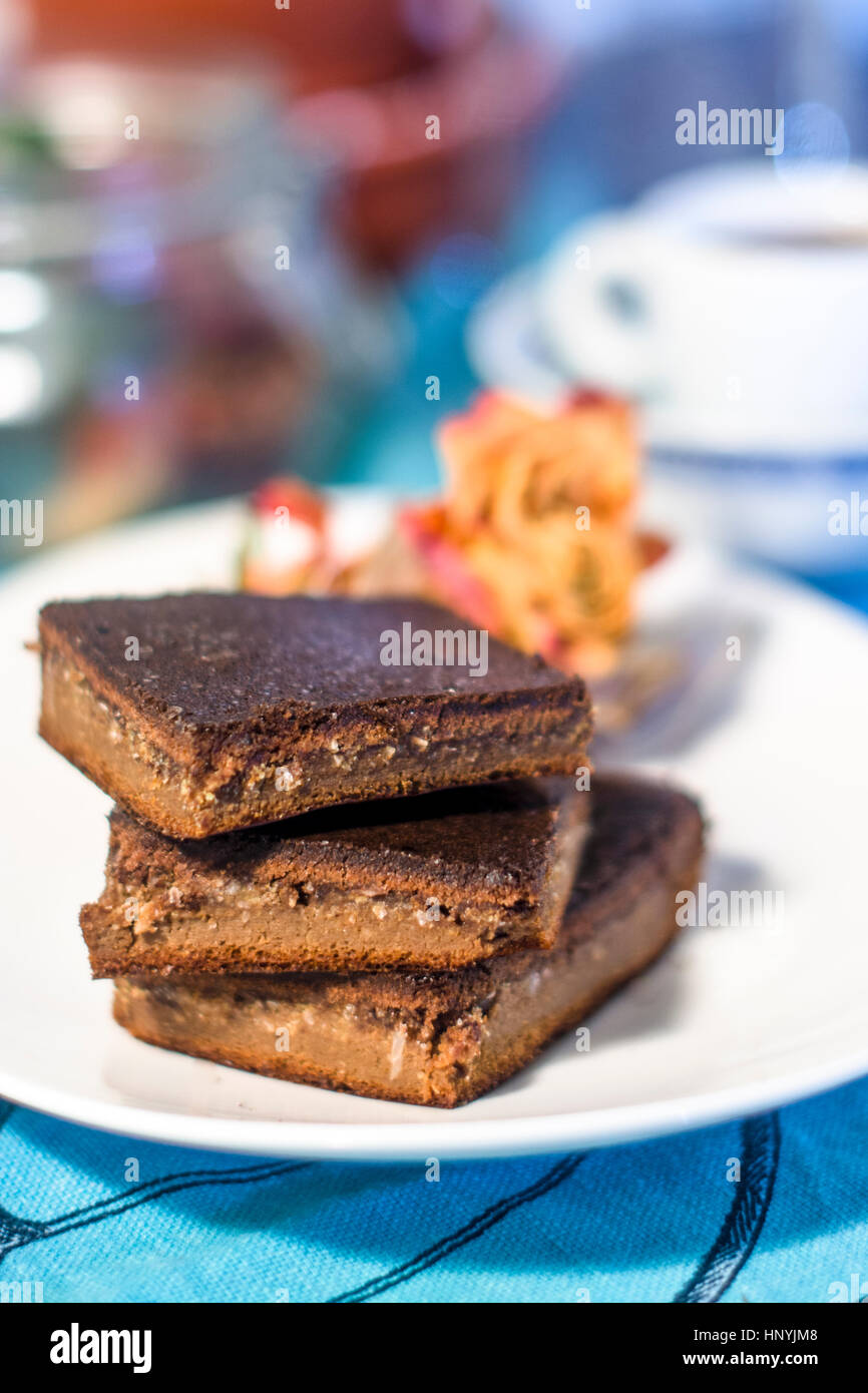 Ketogenic Flourless Gluten Free Brownie Stock Photo Alamy
