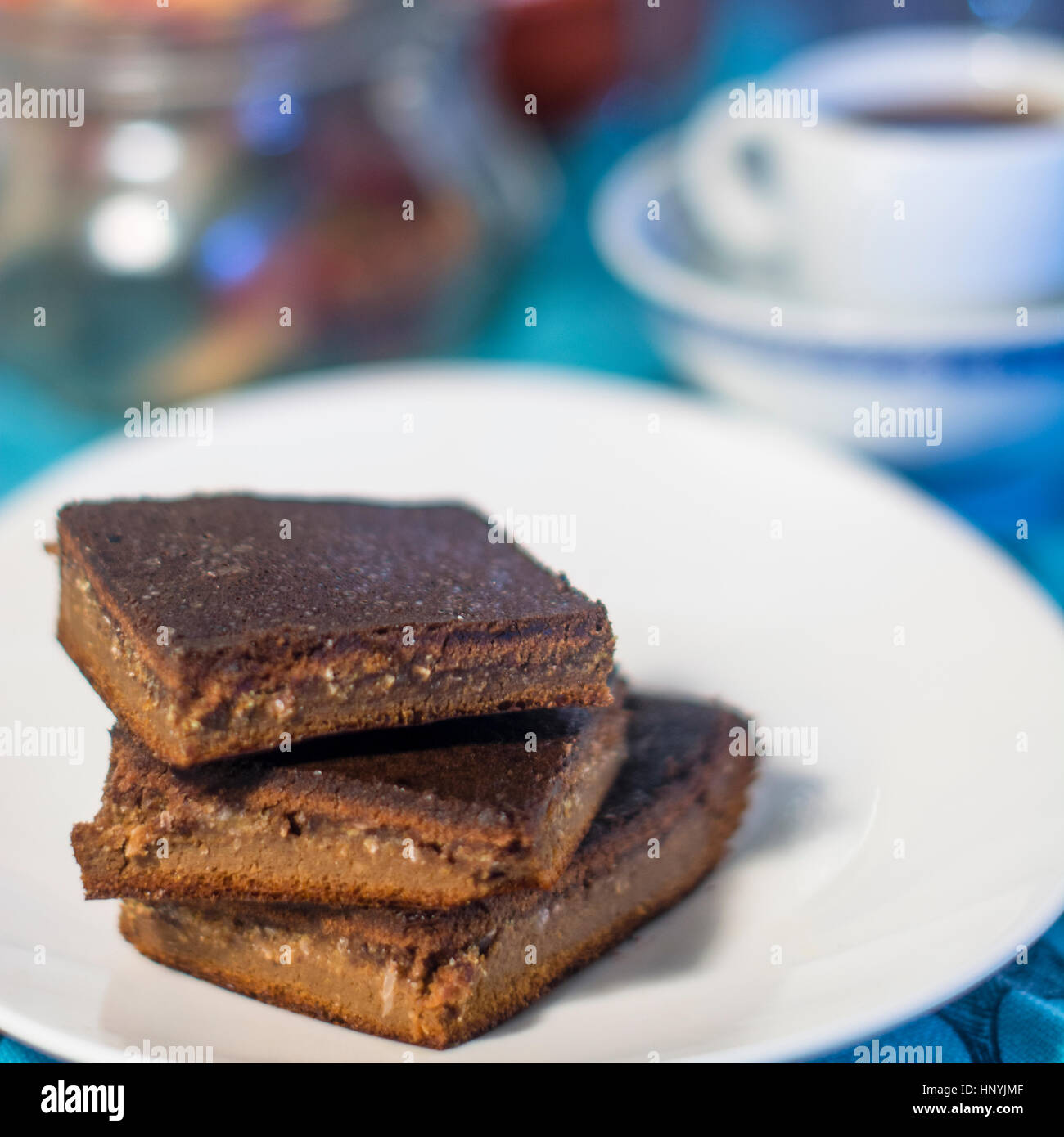Ketogenic Flourless Gluten Free Brownie Stock Photo Alamy