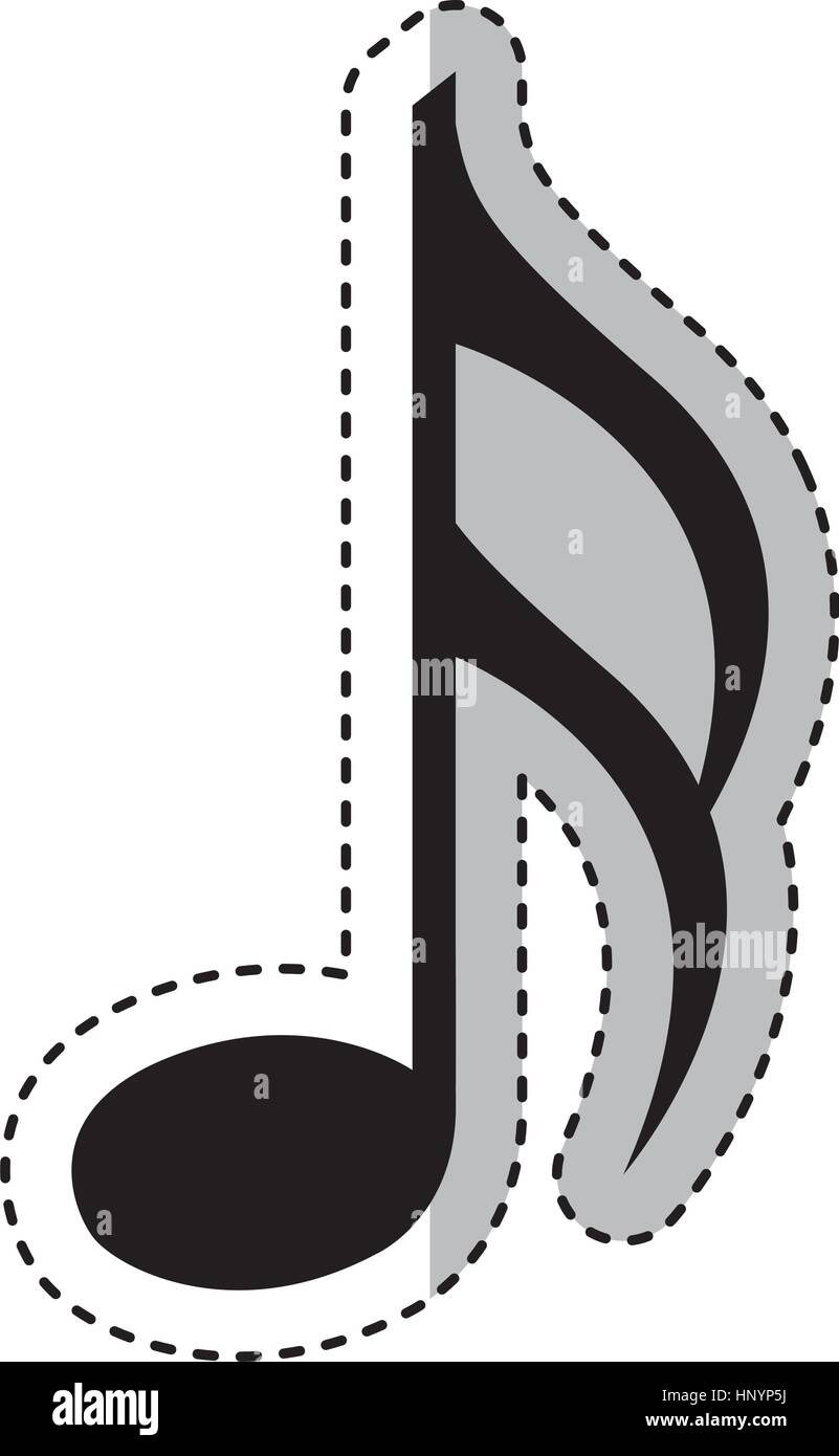 music note isolated icon vector illustration design Stock Vector Image ...