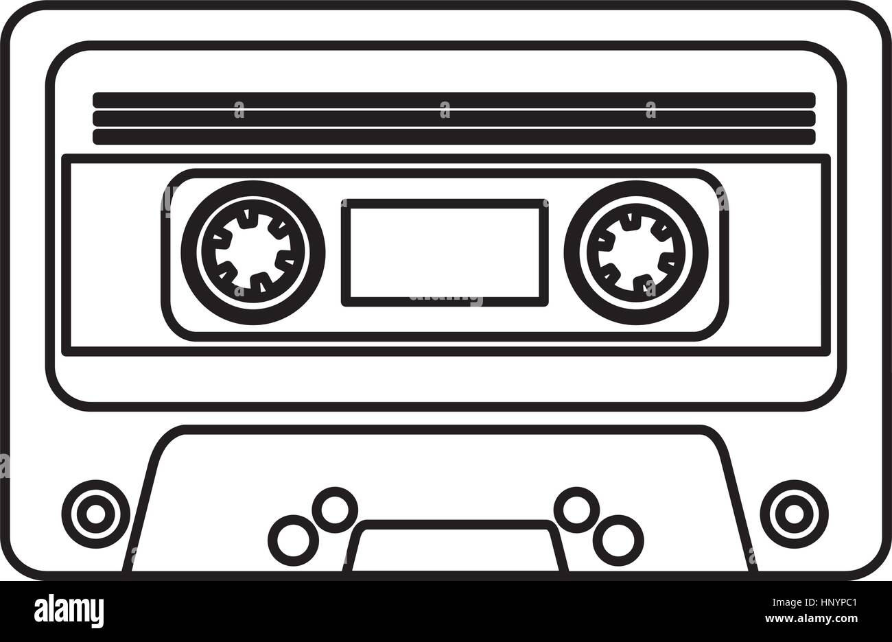 cassette music old fashion vector illustration design Stock Vector ...