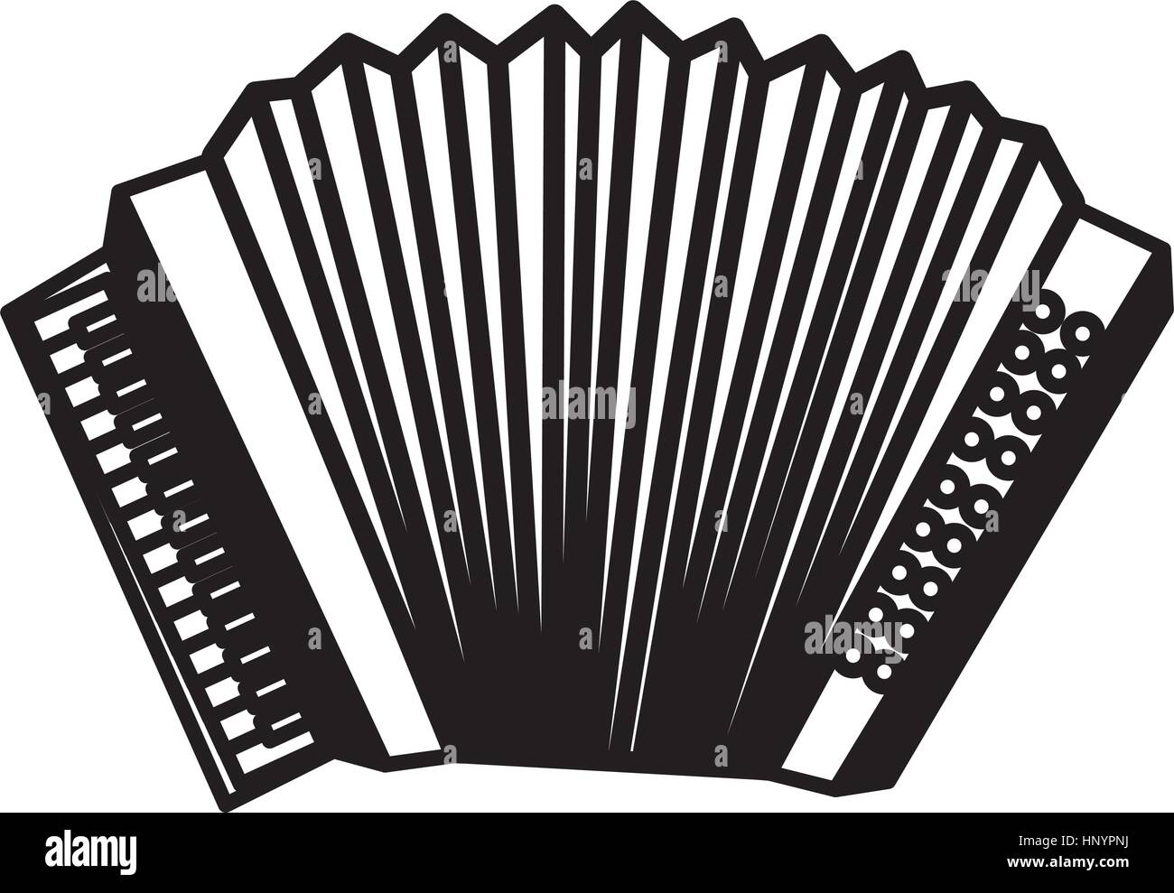 accordion instrument musical icon vector illustration design Stock ...