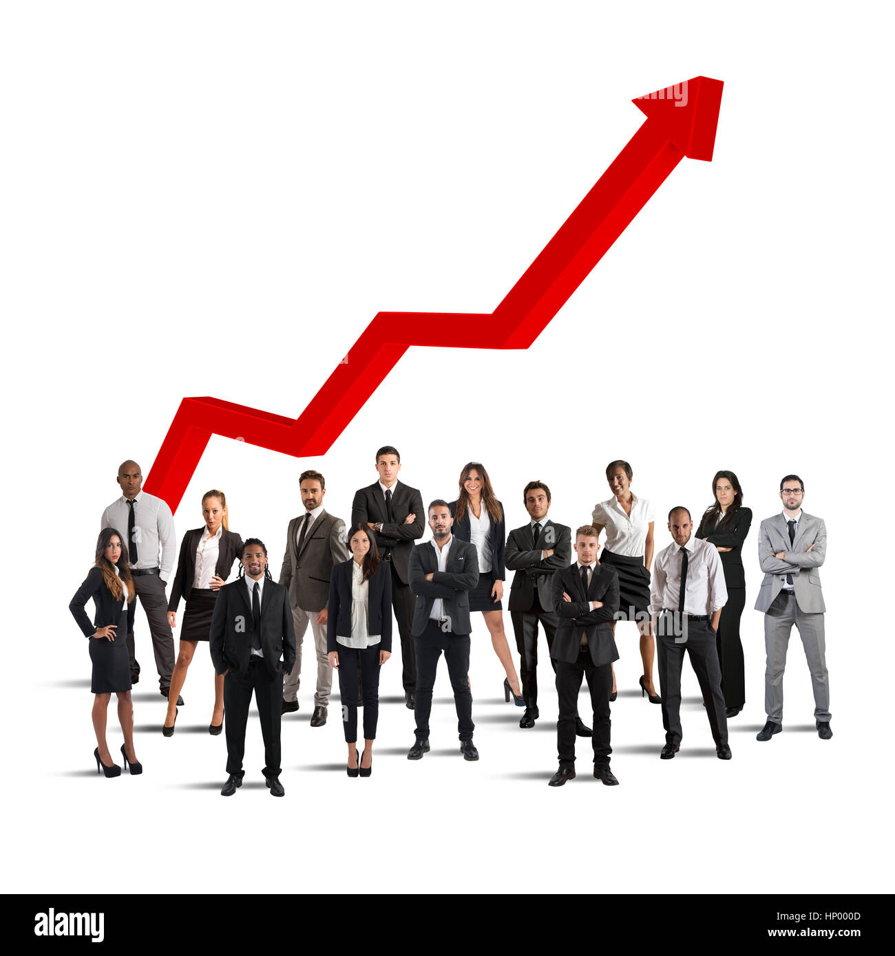 Businesspeople of successful company Stock Photo