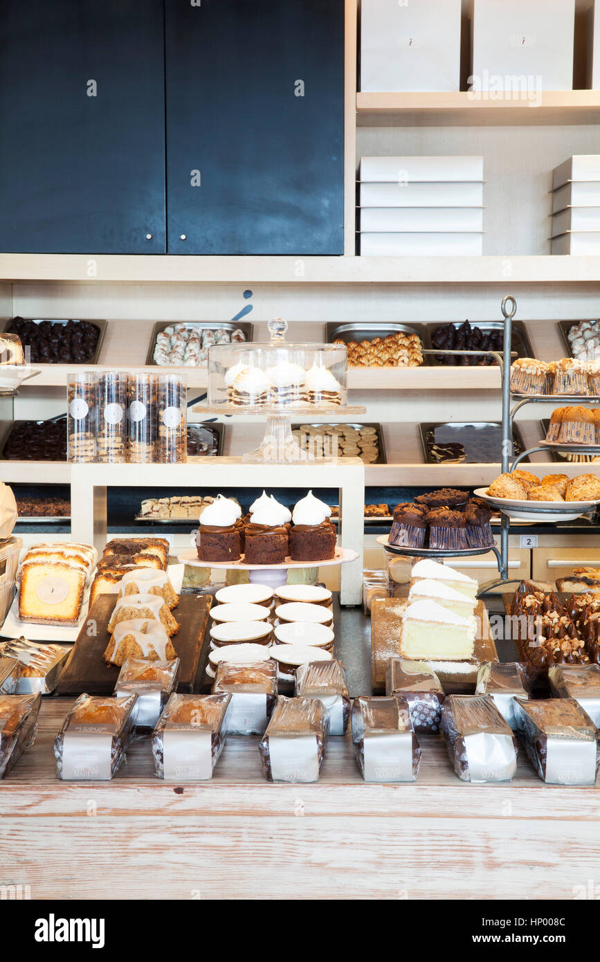 Bakery display Stock Photo