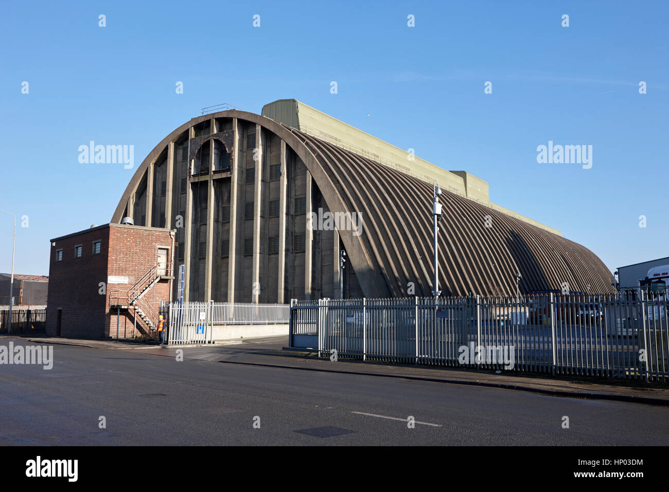 tate and lyle sugar silo building liverpool uk Stock Photo