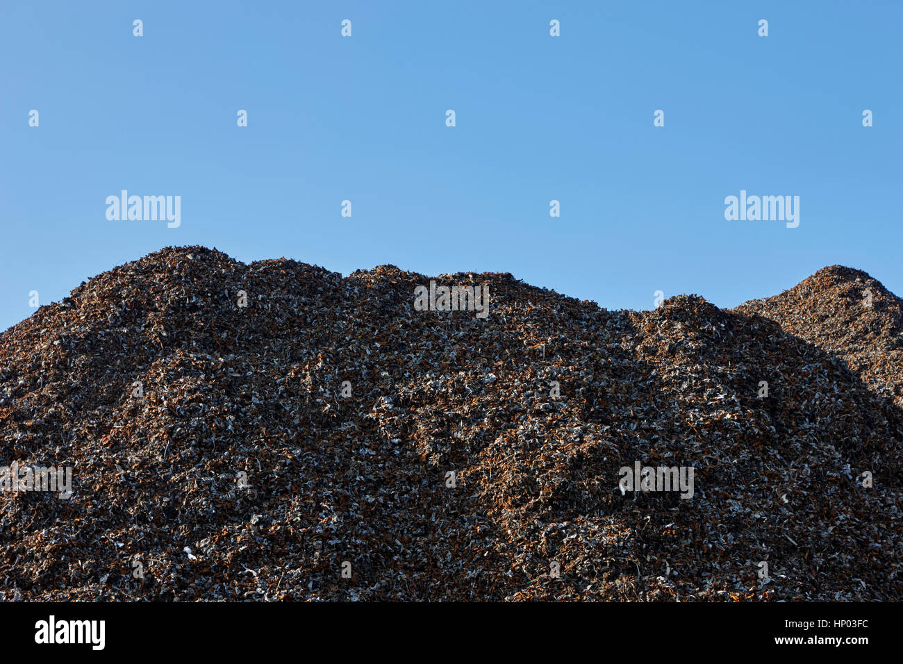 pile of processed metals at metal recycling plant liverpool uk Stock Photo