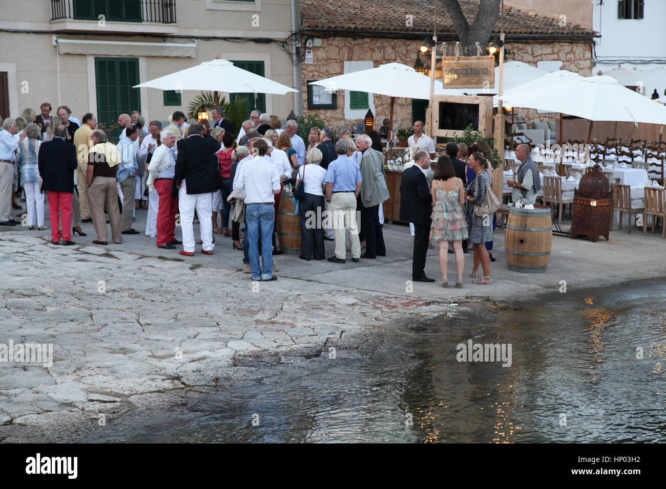 Porto Petro. Mallorca. Island. Celebration. Events. Varadero Restaurant. Stock Photo