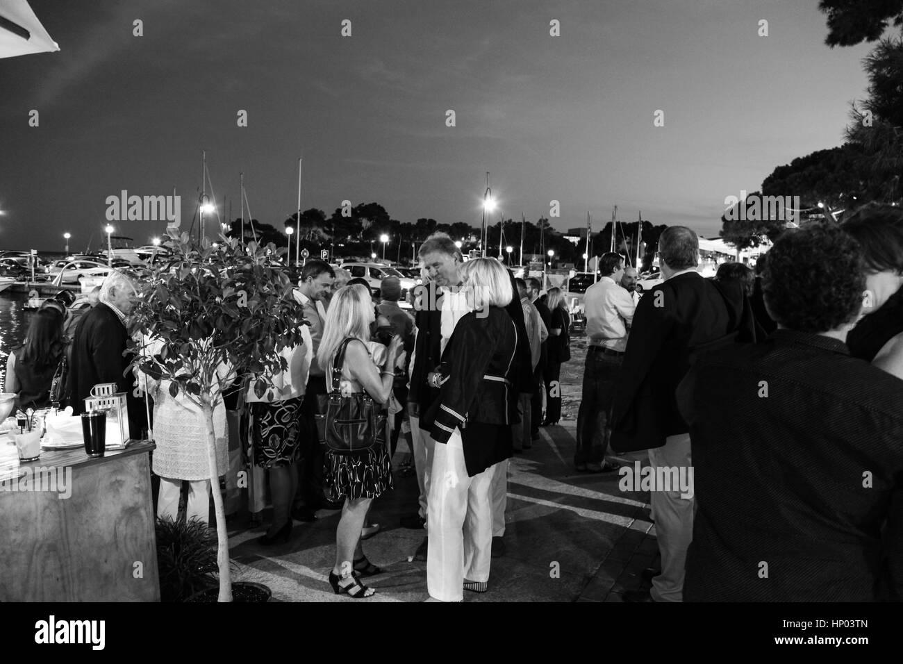 Porto Petro. Mallorca. Island. Celebration. Events. Varadero Restaurant. Stock Photo