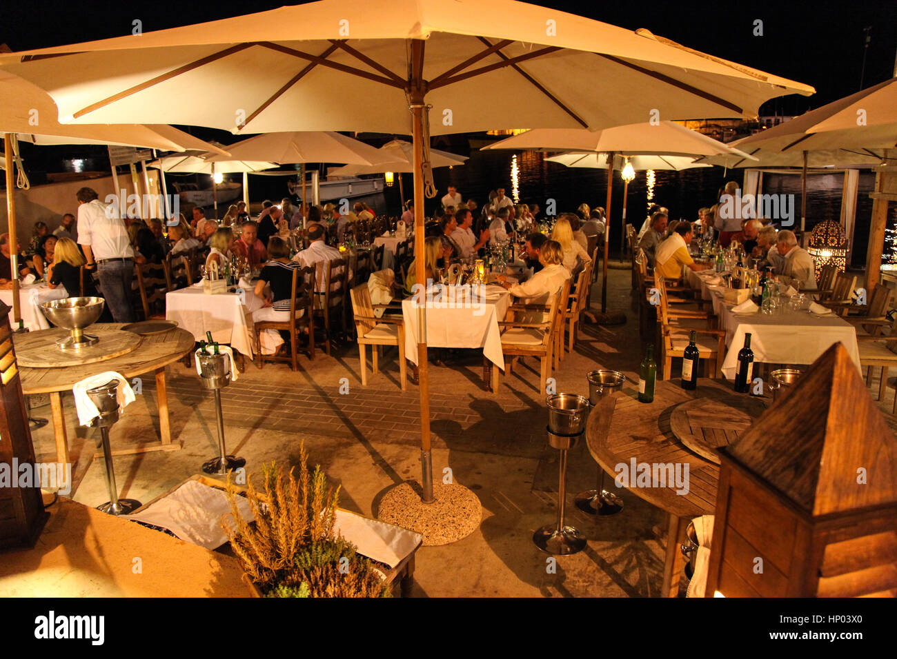 Porto Petro. Mallorca. Island. Celebration. Events. Varadero Restaurant. Stock Photo