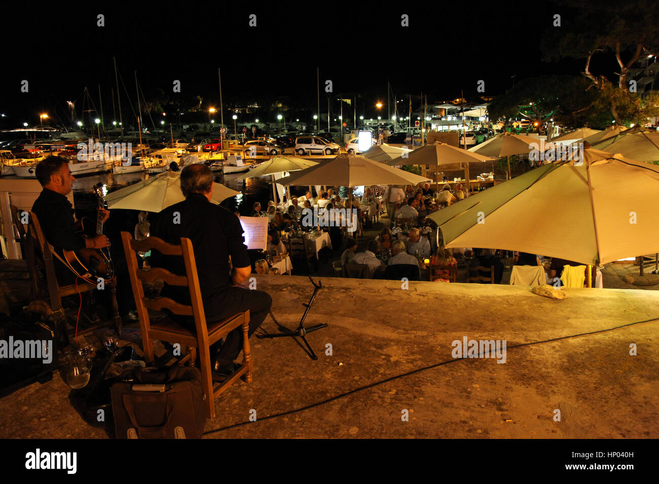 Porto Petro. Mallorca. Island. Celebration. Events. Varadero Restaurant. Stock Photo