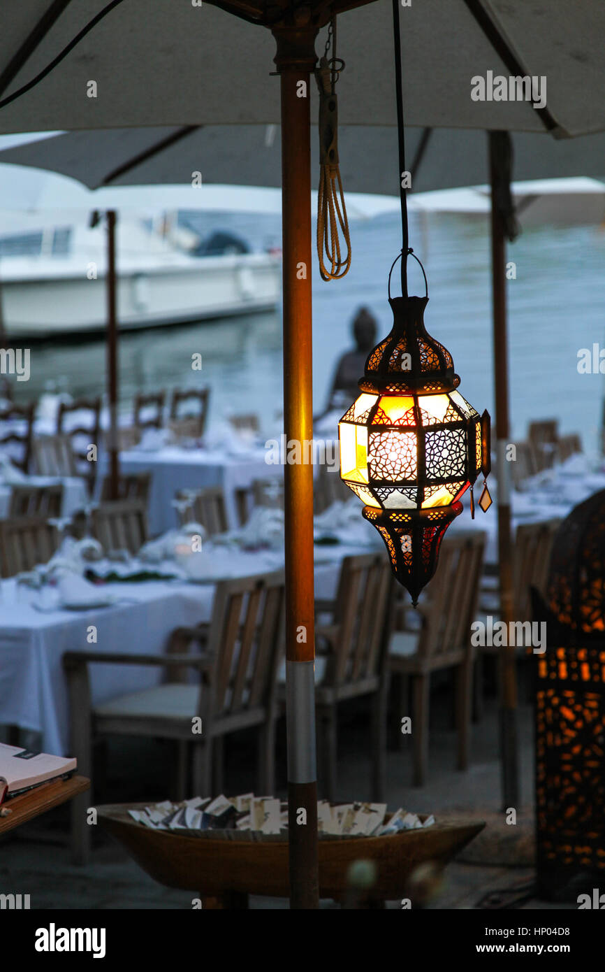 Porto Petro. Mallorca. Island. Celebration. Events. Varadero Restaurant. Stock Photo