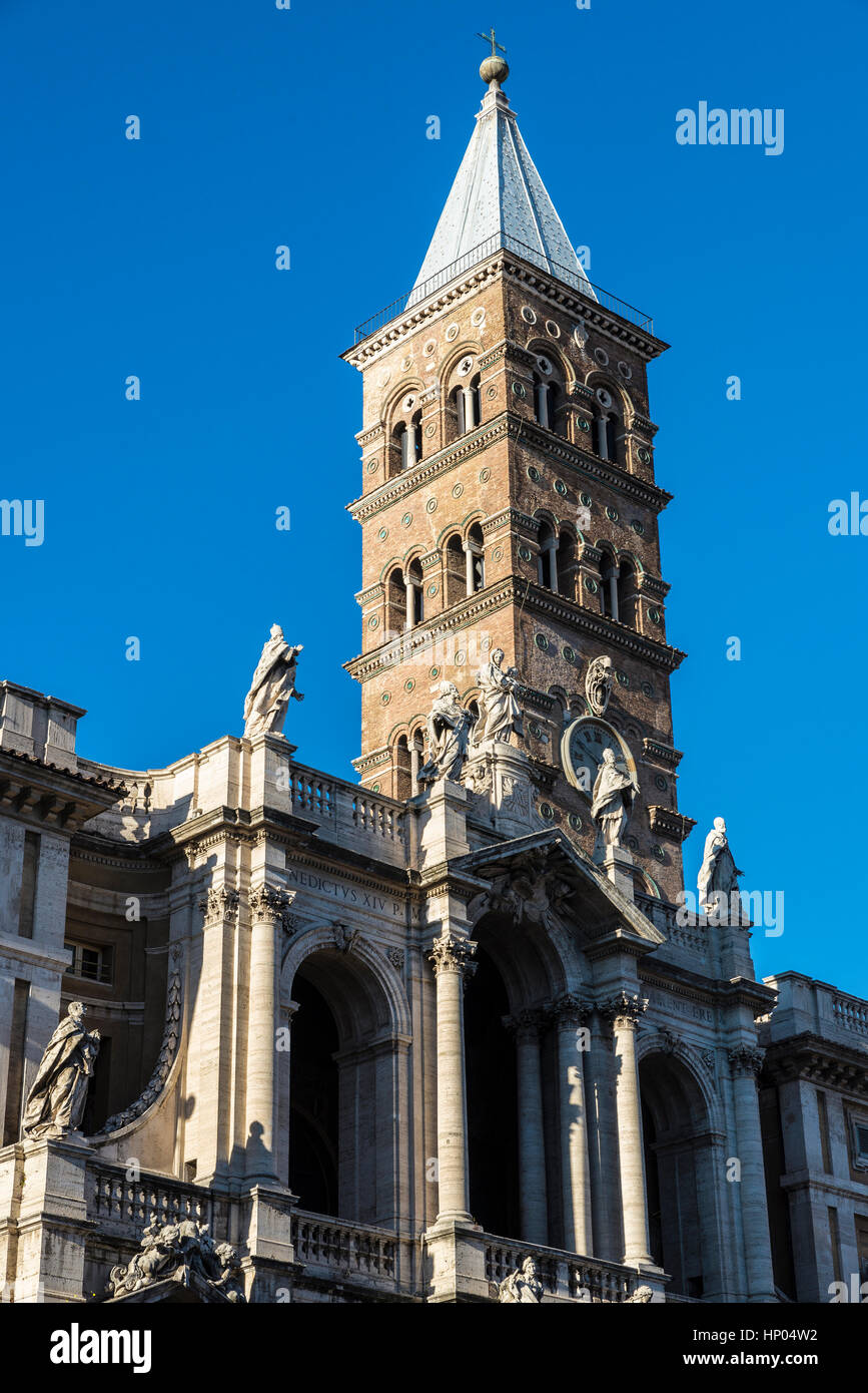 Basilica di Santa Maria Maggiore (Basilica of Saint Mary Major) in Rome, Italy. Stock Photo