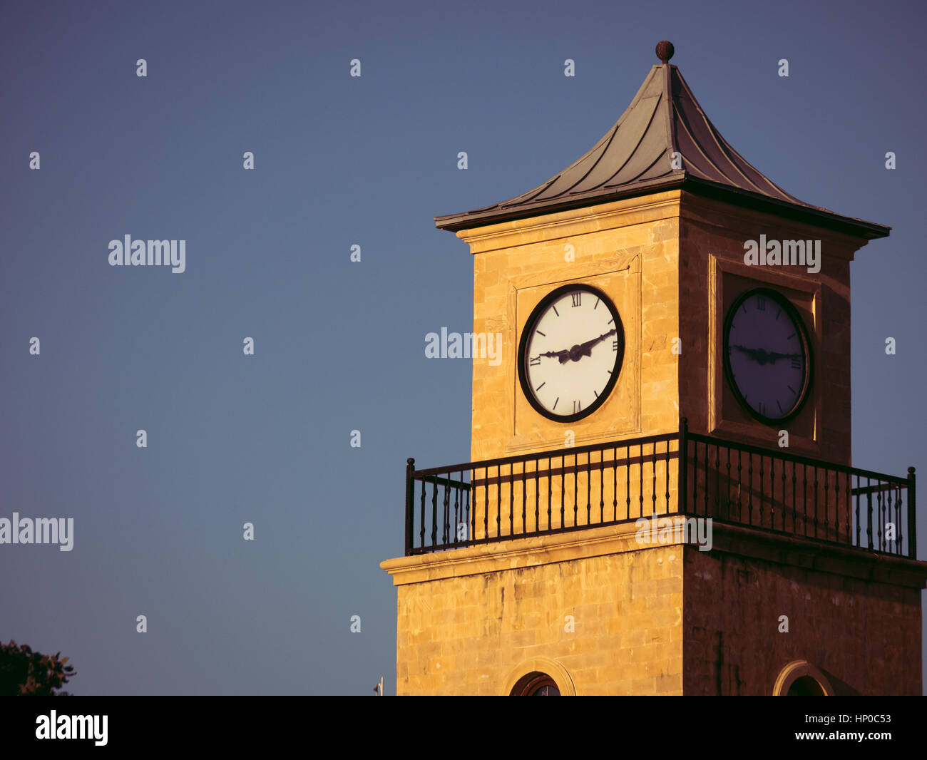 Clock tower in Marmaris, Turkey Stock Photo