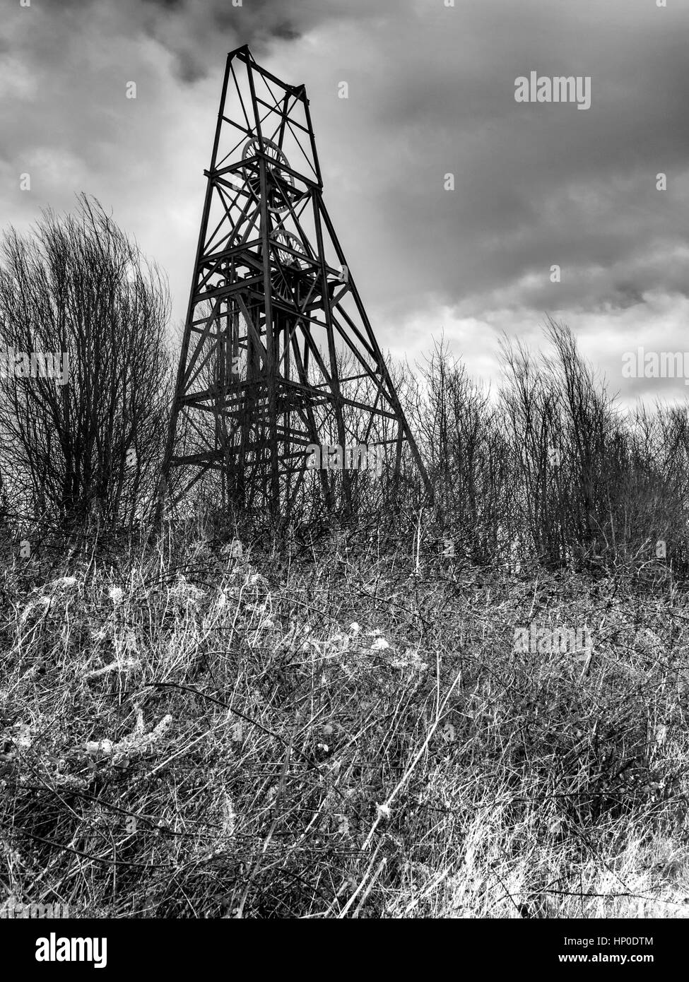 Frances Colliery Winding Gear near Dysart Fife Scotland Stock Photo