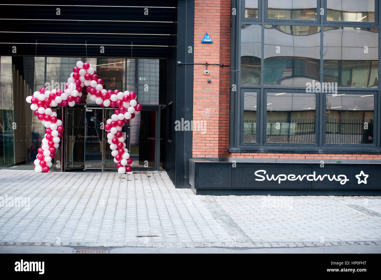 Pictures of health and beauty retailer Superdrug's Head offices in