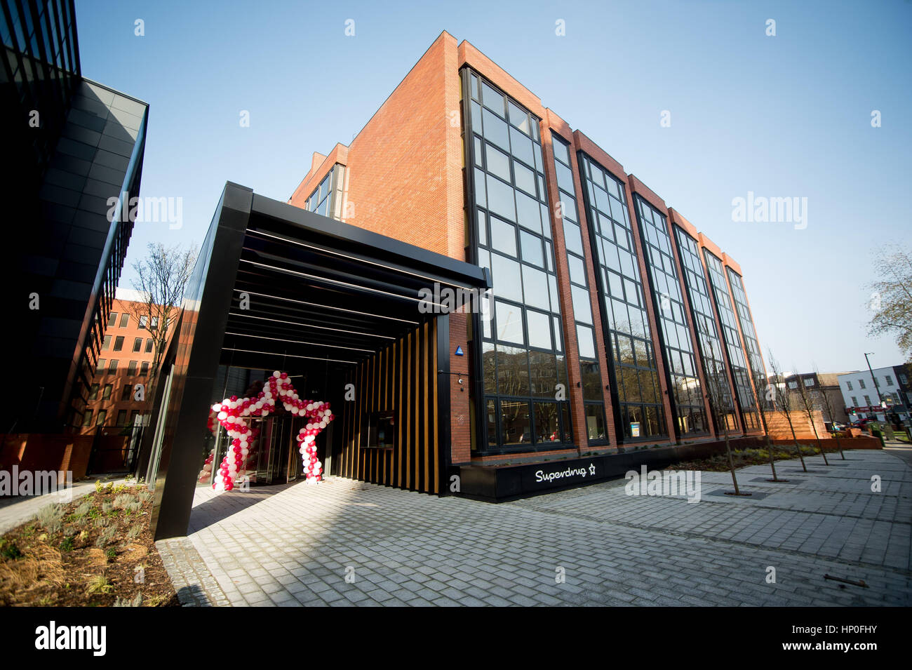 Pictures of health and beauty retailer Superdrug's Head offices in