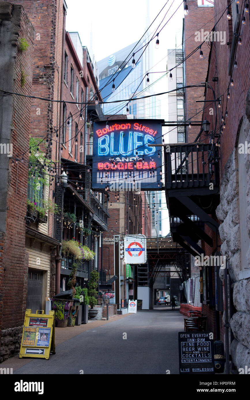 New Orleans themed Blues & Boogie Bar, Nashville, TN, USA Stock Photo