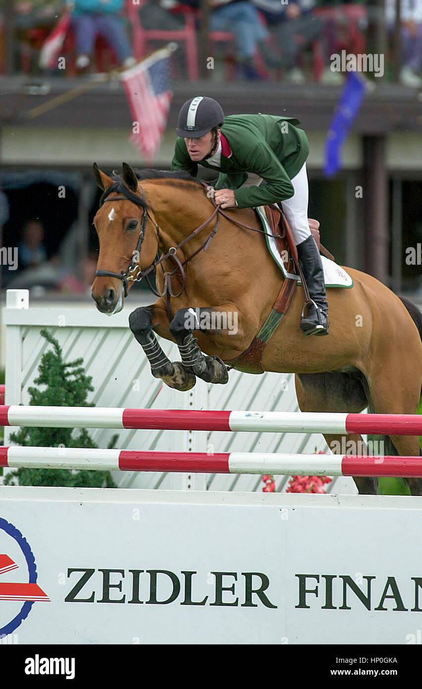 The National Spruce Meadows,  June 2001, Zeidler FInancial Cup Stock Photo