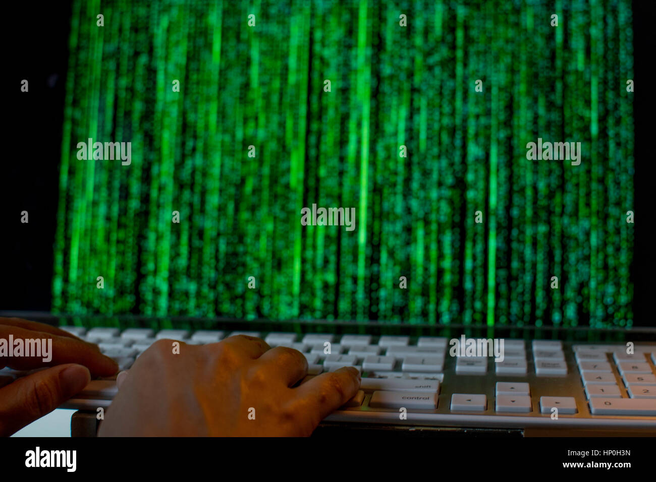 Anonymous user in digital enviroment Stock Photo - Alamy