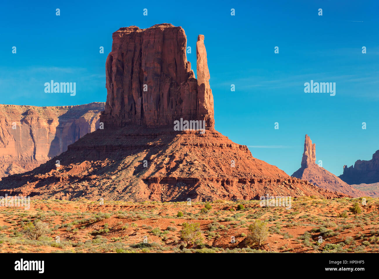 Red rocks in Monument Valley Stock Photo