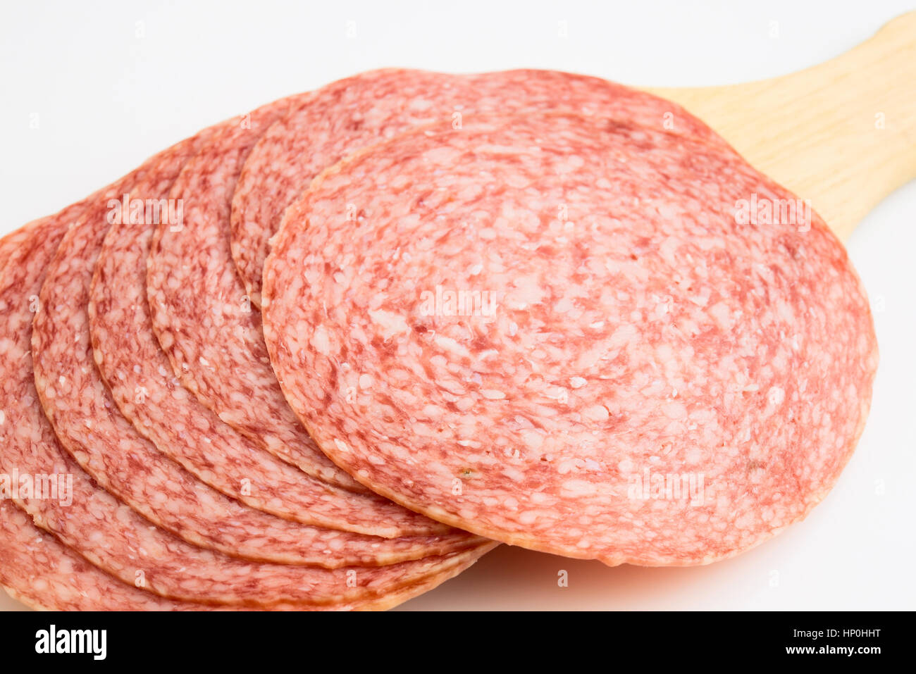 italian sliced salami Stock Photo Alamy