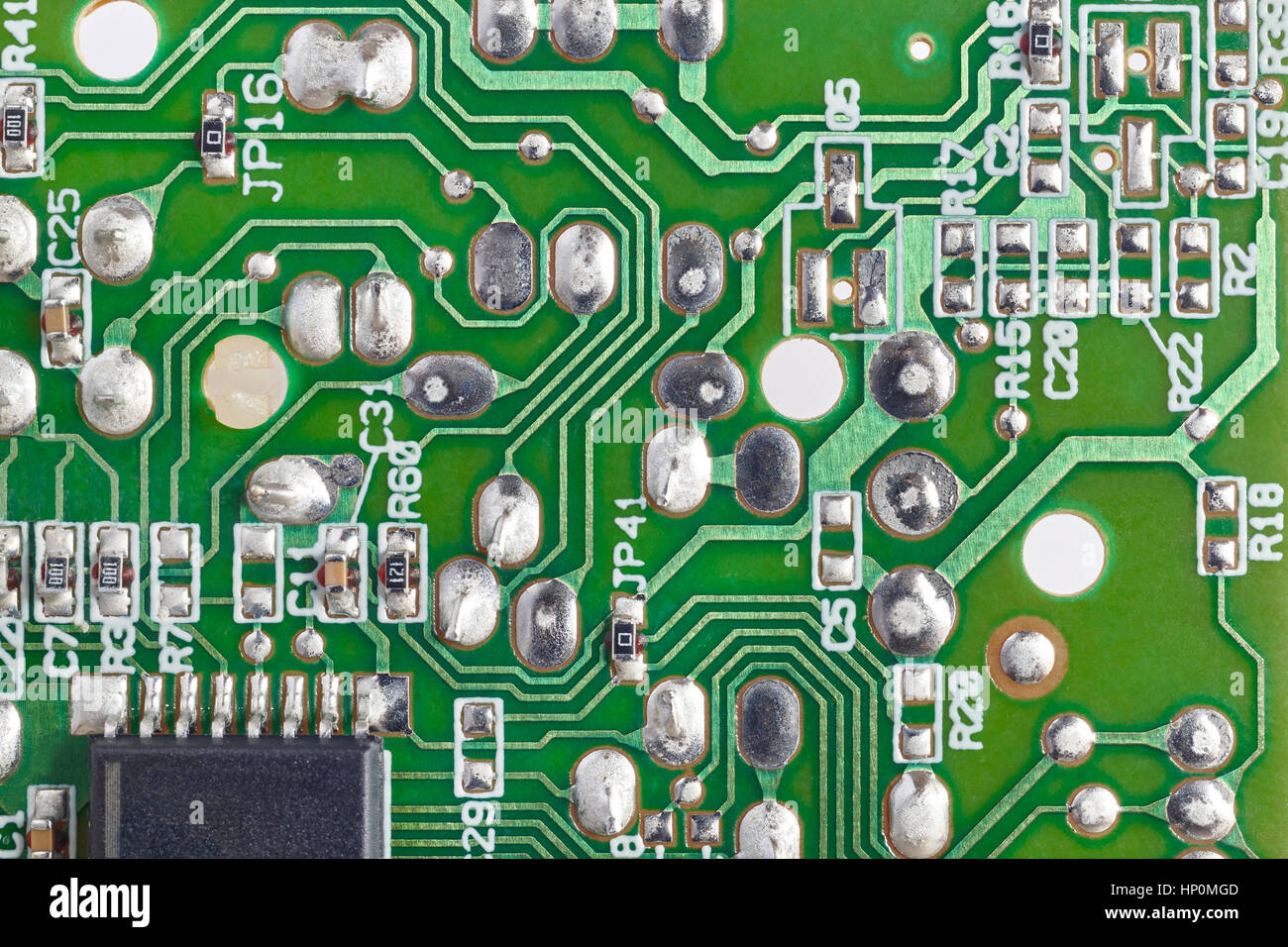 Electronic integrated circuitry macro detail. Technology background