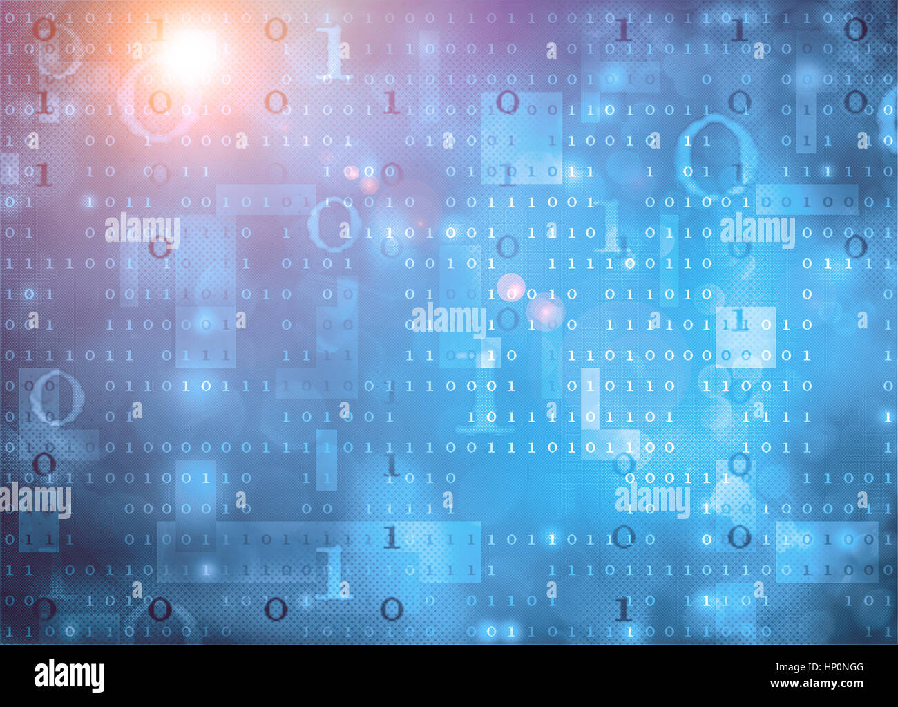 binary data Stock Photo