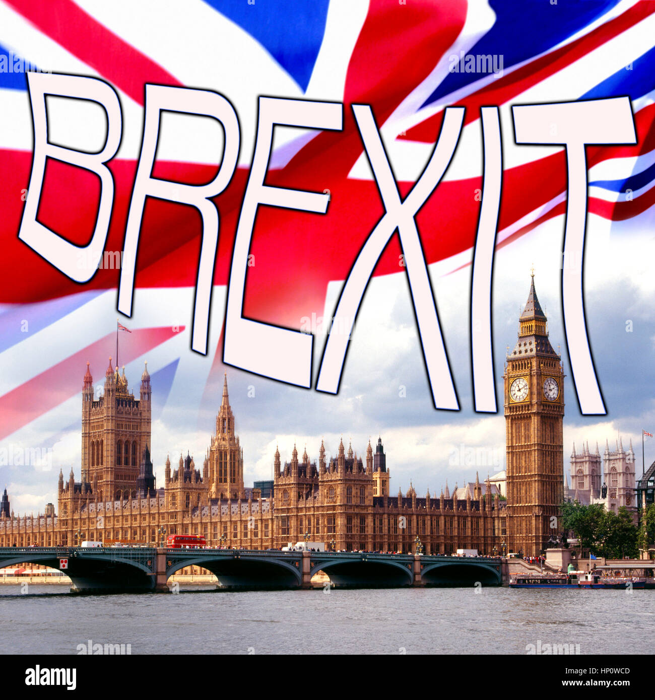 BREXIT - Britain depart the European Union Stock Photo