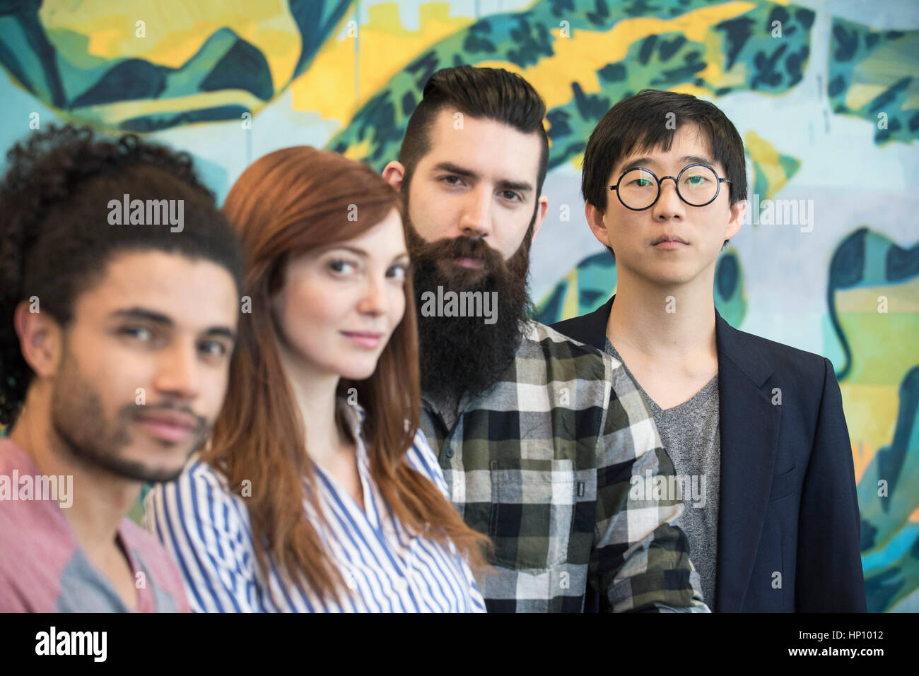 Group of aspiring colleagues, portrait Stock Photo Alamy