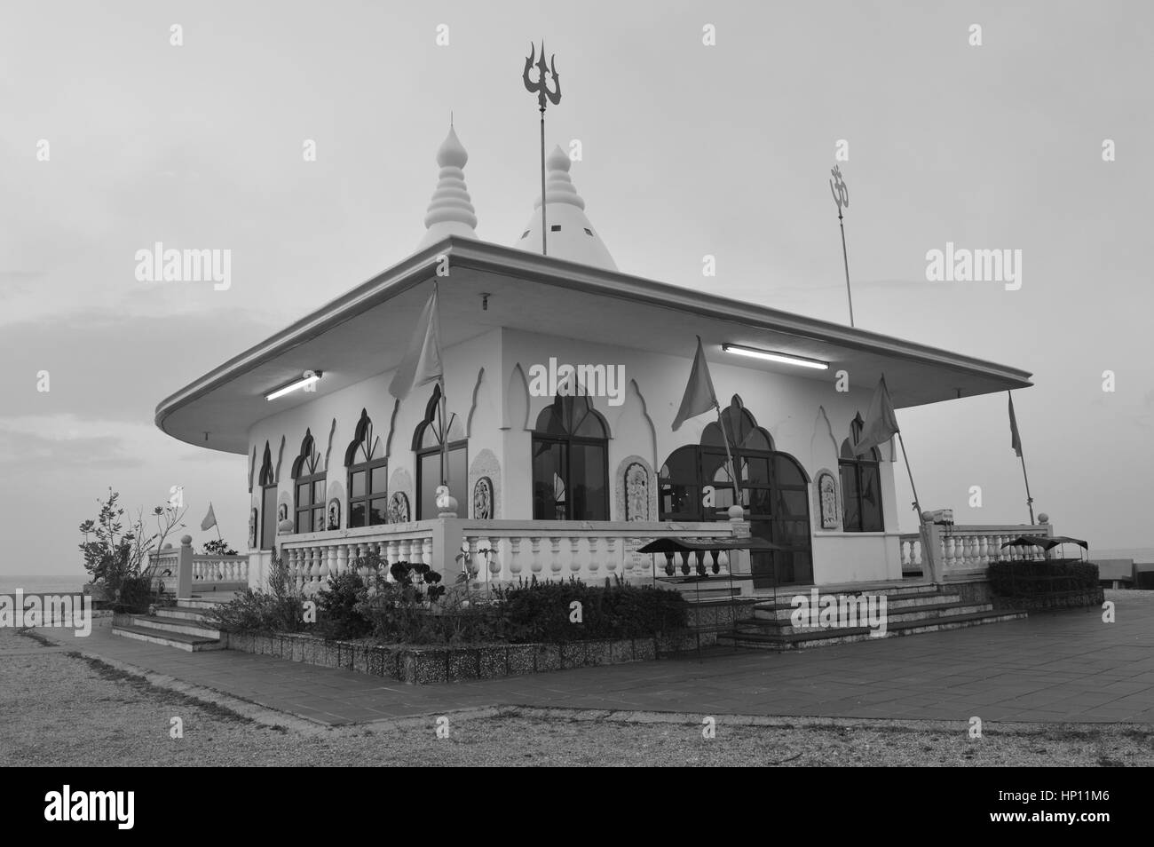 Temple in the Sea Hindu pilgrimage site in Waterloo, Carapichaima, Couva-Tabaquite-Talparo, Trinidad and Tobago. Stock Photo