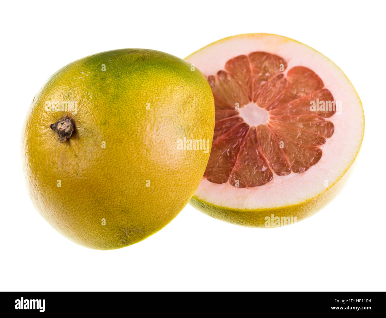 Pale green pomelo, citrus maxima, on white background Stock Photo Alamy