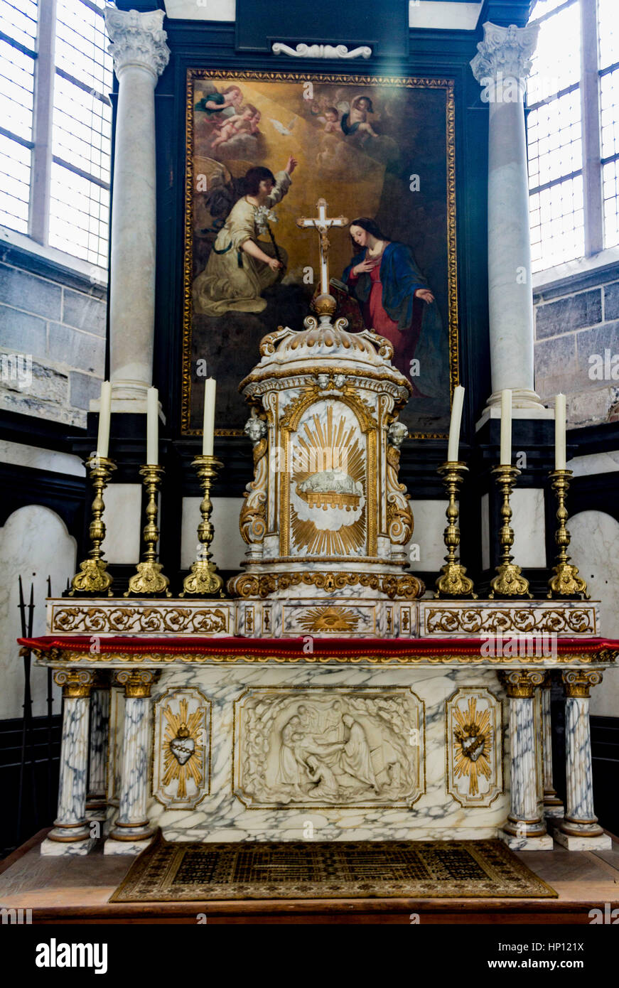 Saint Nicholas Church Ghent Stock Photo