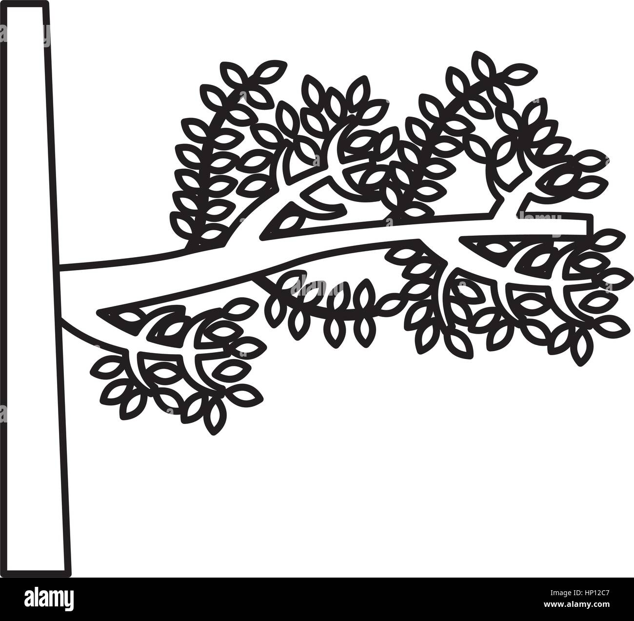 tree branch isolated icon vector illustration design Stock Vector Image ...