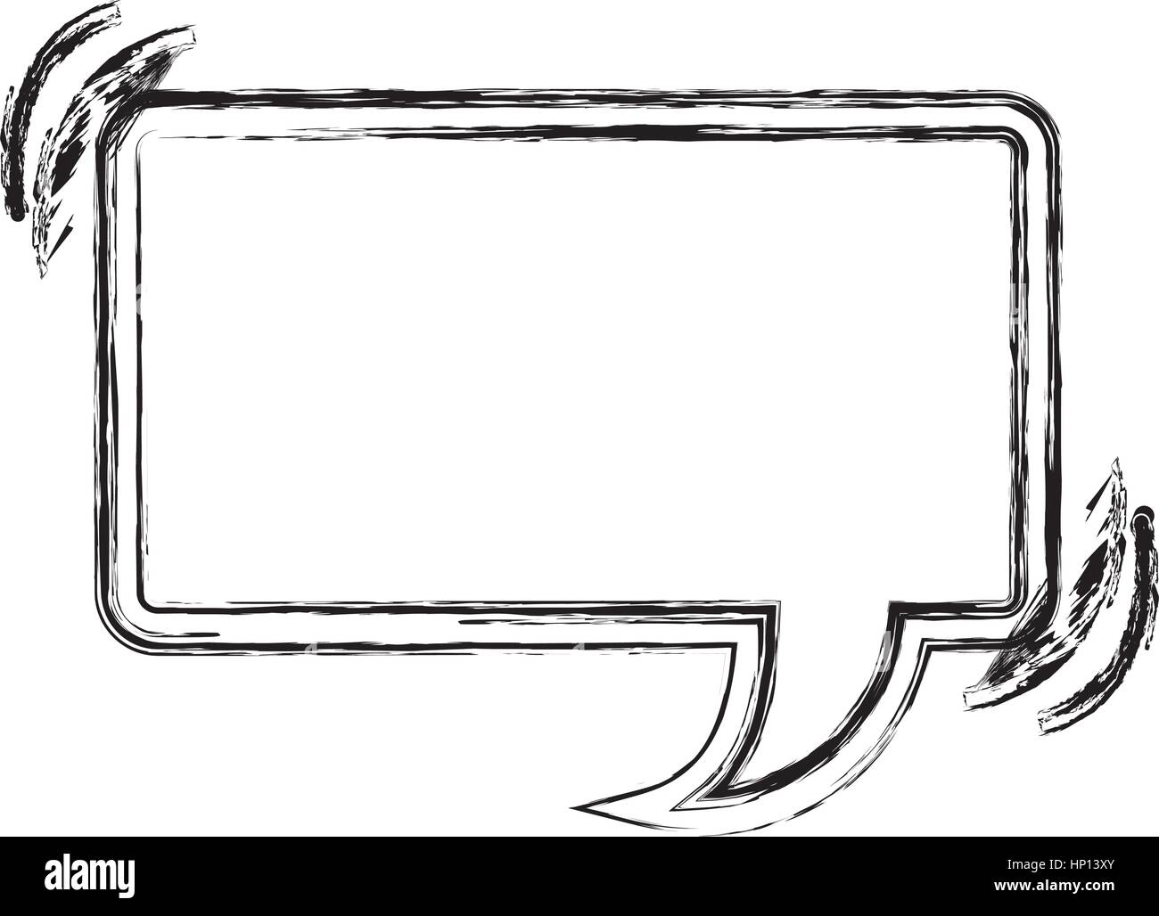 blurred silhouette rectangle shape dialog box vector illustration Stock ...