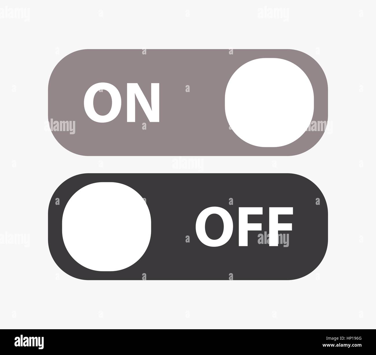 Shiny red turn off button Stock Vector Images - Alamy