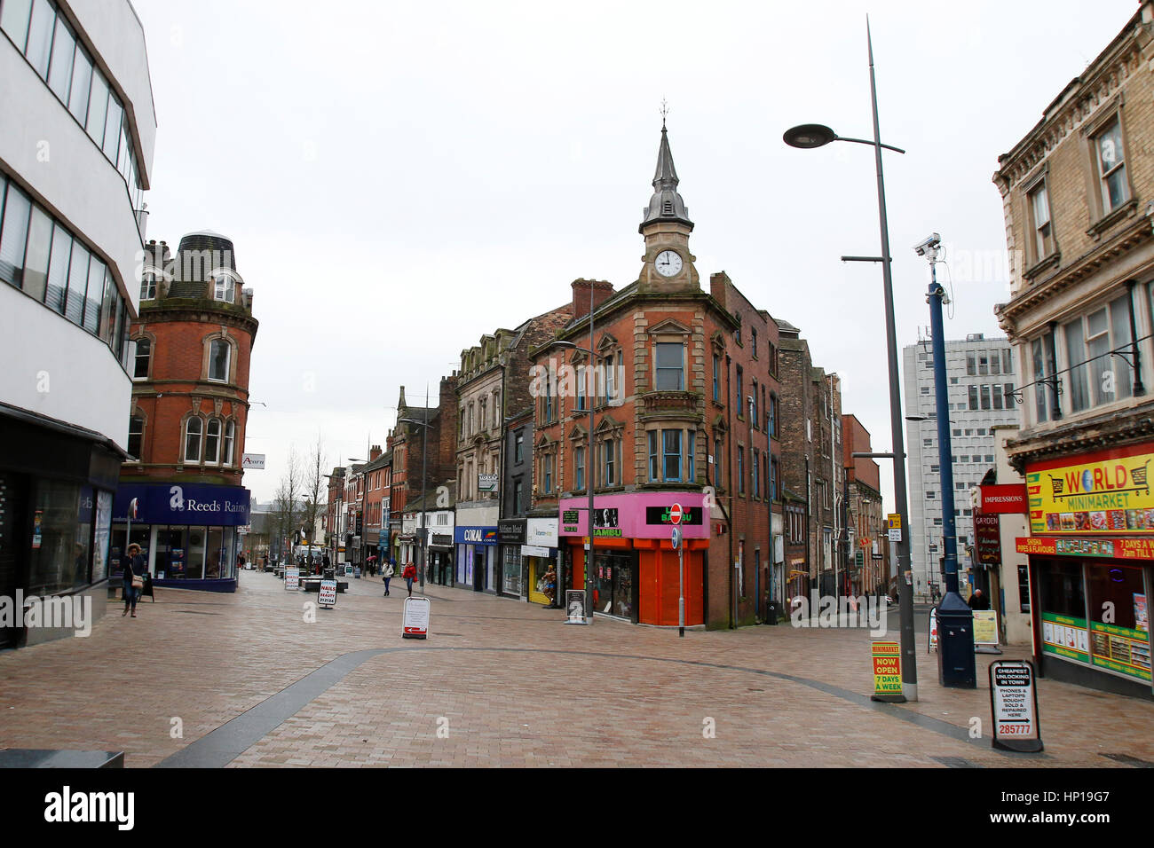 Hanley, Stoke-on-Trent City Centre, Staffordshire. 17th February 2017