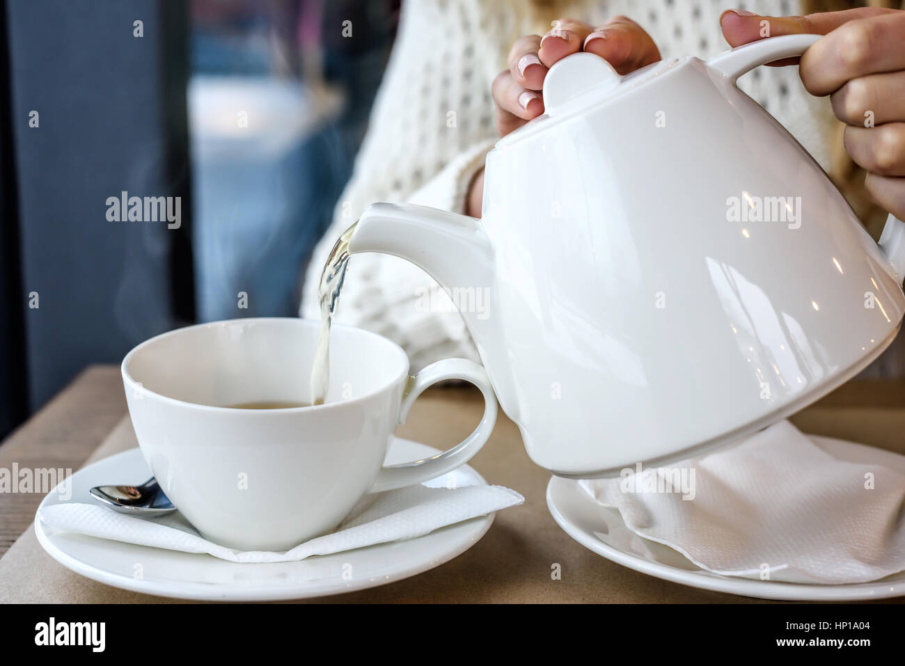 Steaming tea pot hi-res stock photography and images - Alamy