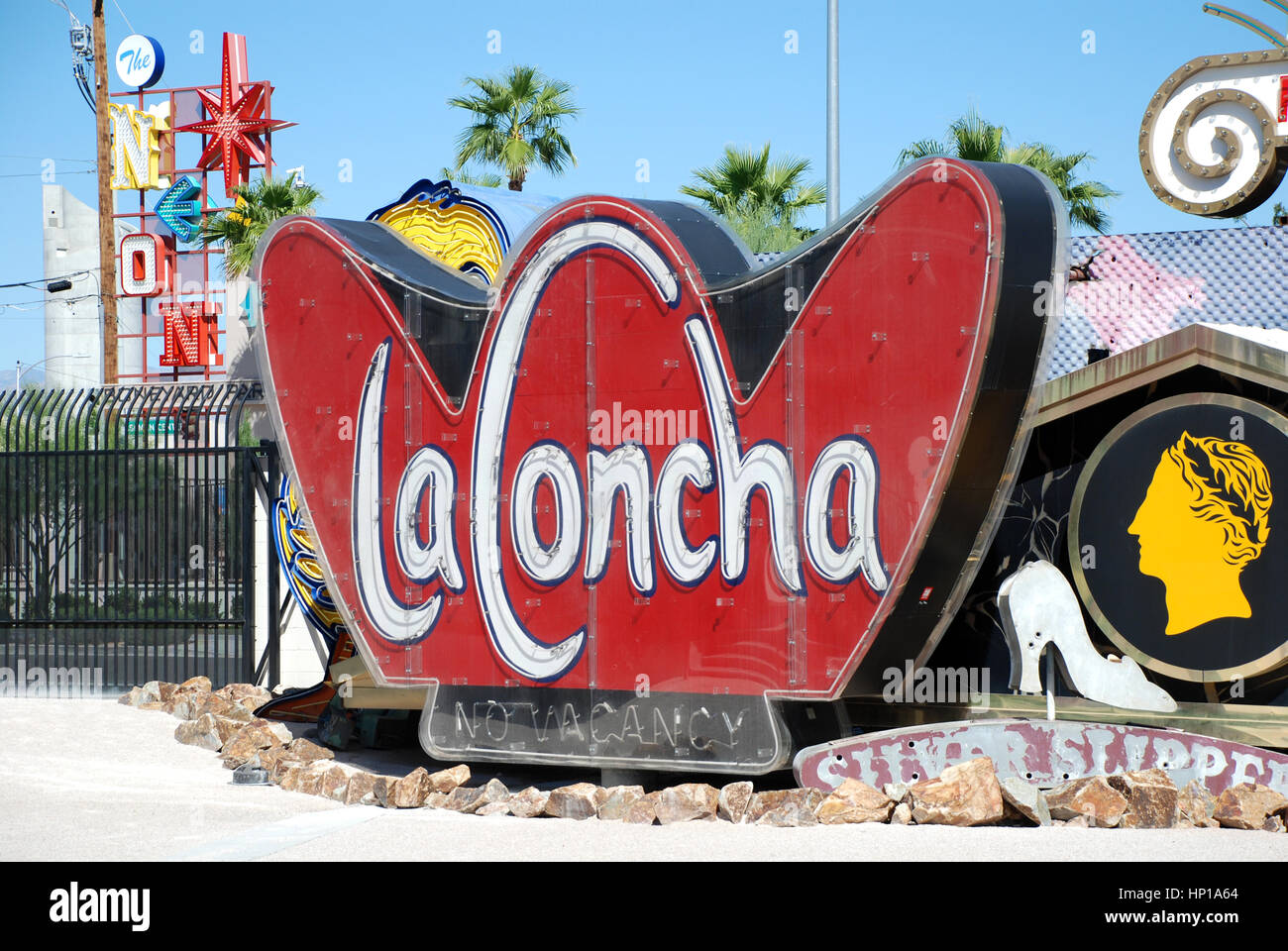 Las Vegas Boneyard Neon Museum Stock Photo