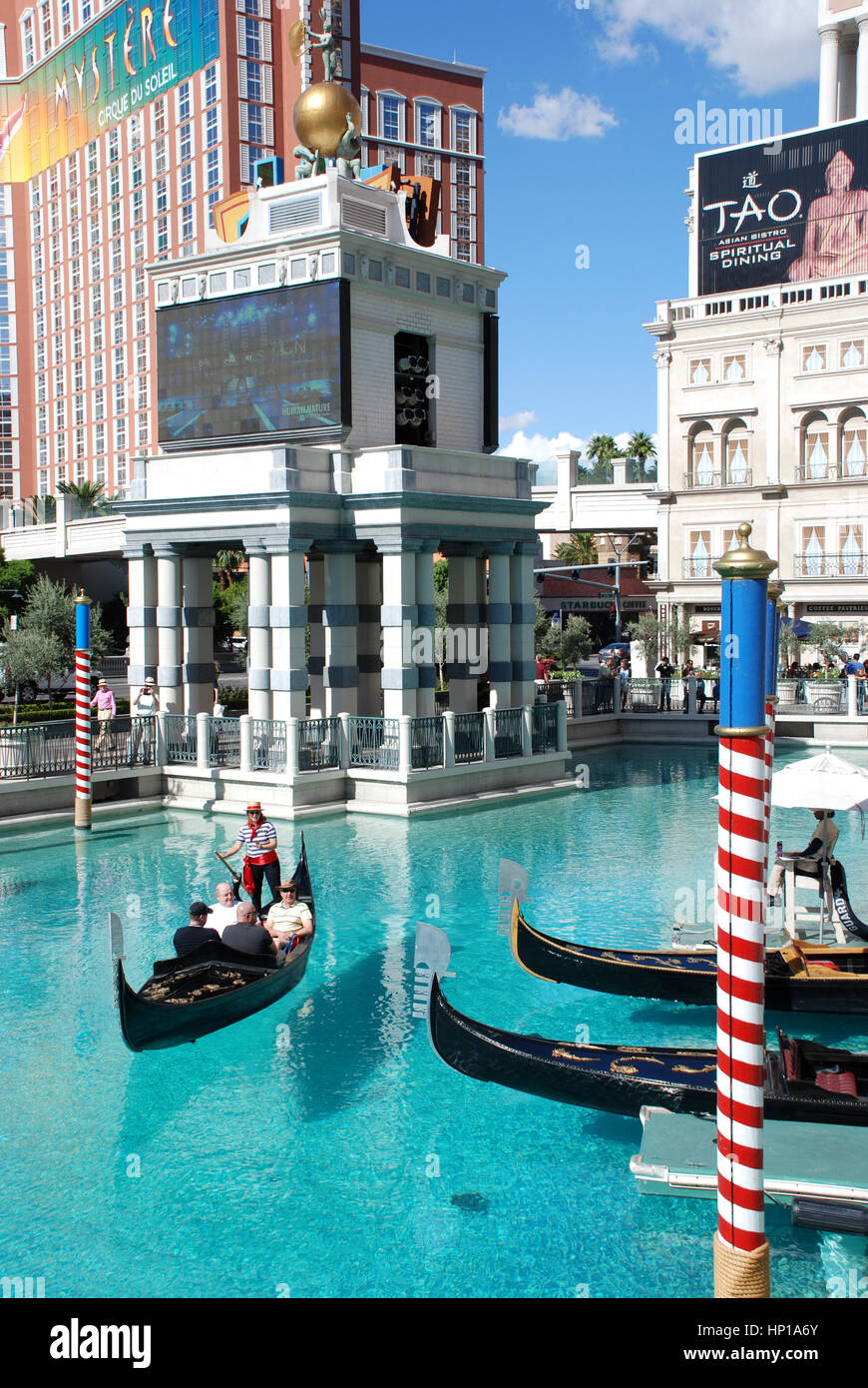 Gondola at Venice Hotel Las Vegas Stock Photo