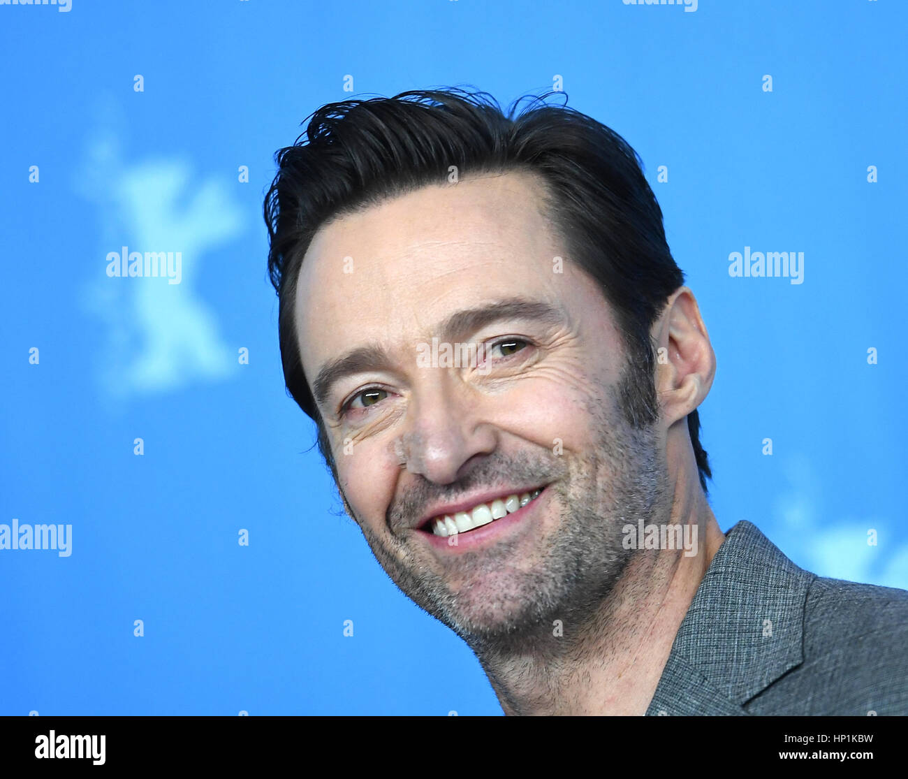 Berlin, Germany. 17th Feb, 2017. Actor Hugh Jackman poses during a ...
