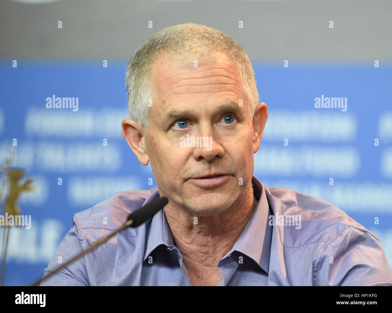 Berlin, Germany. 17th Feb, 2017. Producer Hutch Parker, photographed during a press conference for the movie 'Logan' at the 67th International Berlin Film Festival in Berlin, Germany, 17 February 2017. The US-American movie runs noncompetitively. Photo: Britta Pedersen/dpa-Zentralbild/dpa/Alamy Live News Stock Photo