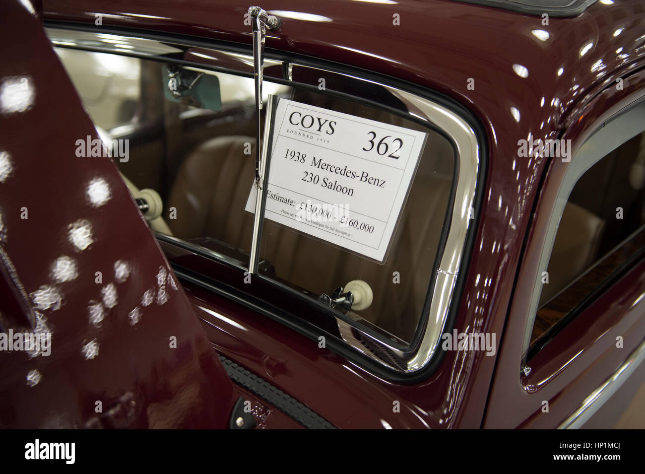 Olympia, London, UK. 17th Feb, 2017. Historic automobile fair and