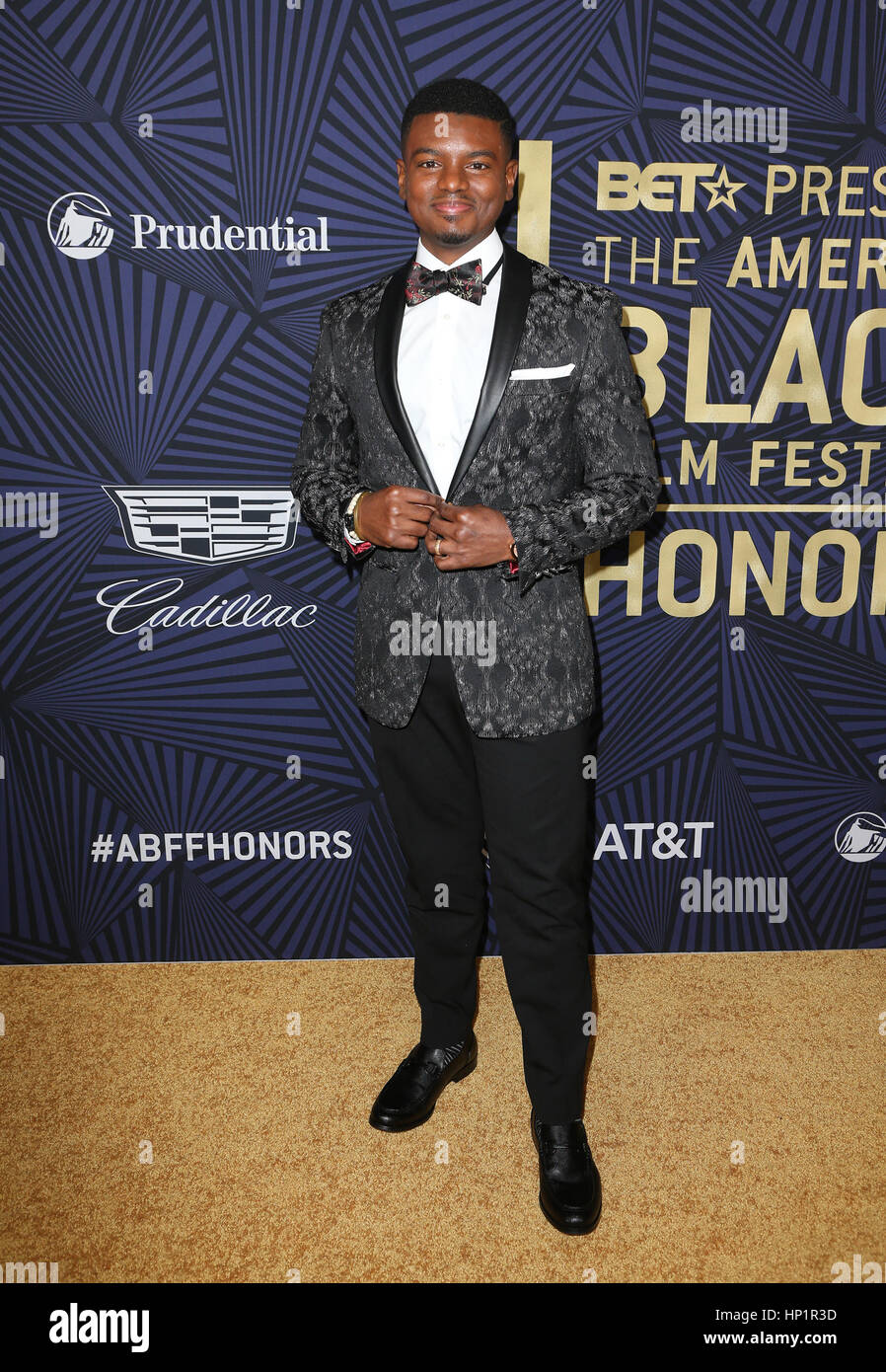 Beverly Hills, CA. 17th Feb, 2017. Jamal Mallory-McCree, At BET's 2017 American Black Film Festival Honors Awards, At The Beverly Hilton Hotel In California on February 17, 2017. Credit: Faye Sadou/Media Punch/Alamy Live News Credit: MediaPunch Inc/Alamy Live News Stock Photo
