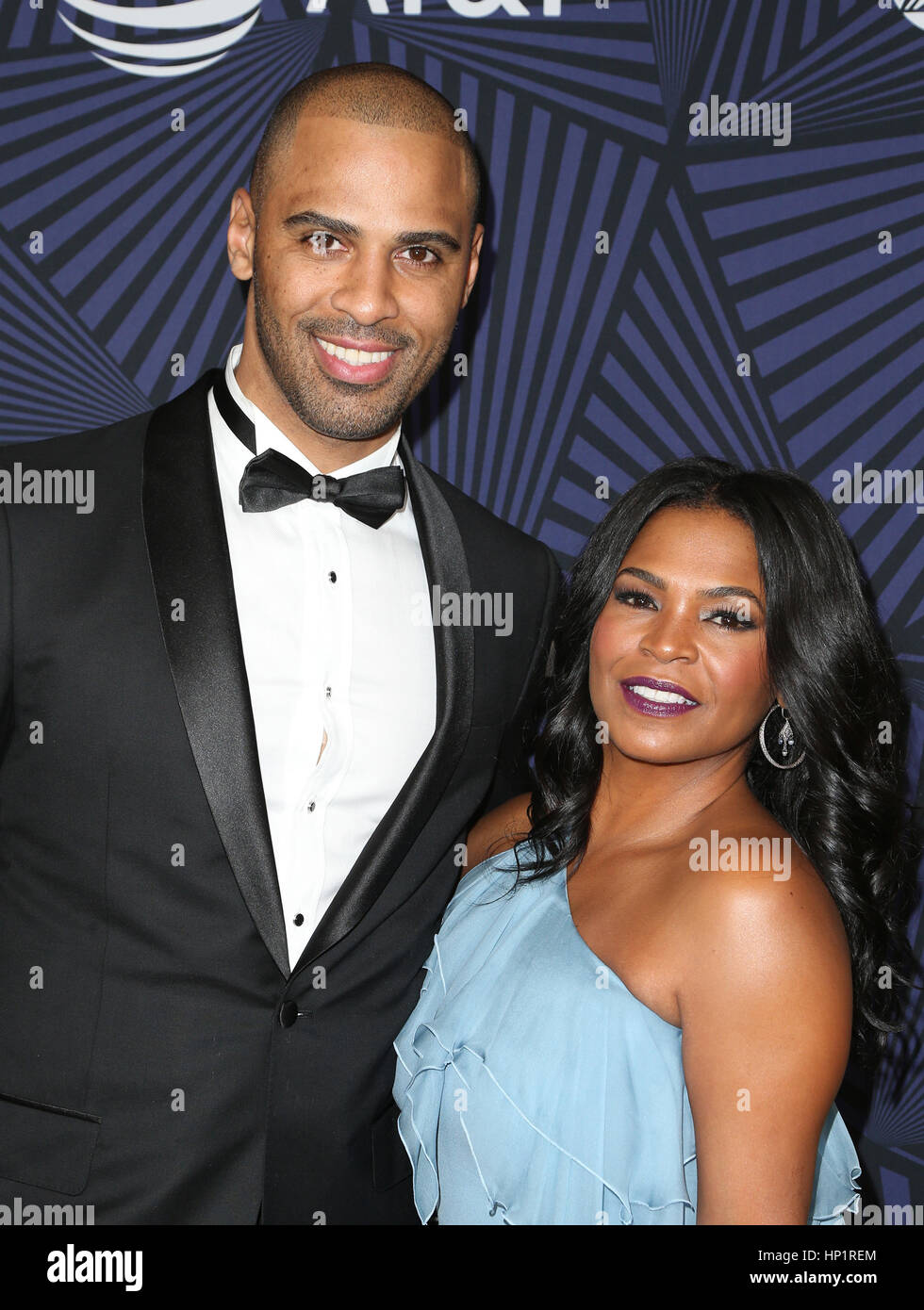 Beverly Hills, CA. 17th Feb, 2017. Nia Long, Ime Udoka, At BET's 2017 American Black Film Festival Honors Awards, At The Beverly Hilton Hotel In California on February 17, 2017. Credit: Faye Sadou/Media Punch/Alamy Live News Stock Photo