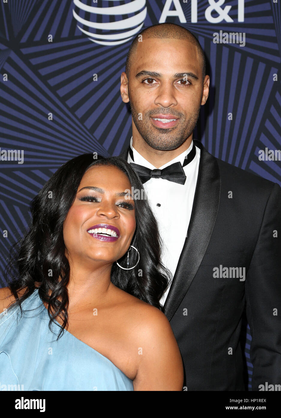 Beverly Hills, CA. 17th Feb, 2017. Nia Long, Ime Udoka, At BET's 2017 American Black Film Festival Honors Awards, At The Beverly Hilton Hotel In California on February 17, 2017. Credit: Faye Sadou/Media Punch/Alamy Live News Stock Photo